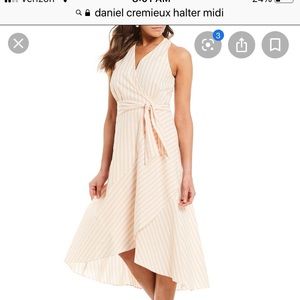 Cremieux halter midi dress